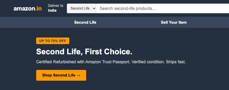 ReVival storefront: Second Life, First Choice, certified refurbished products